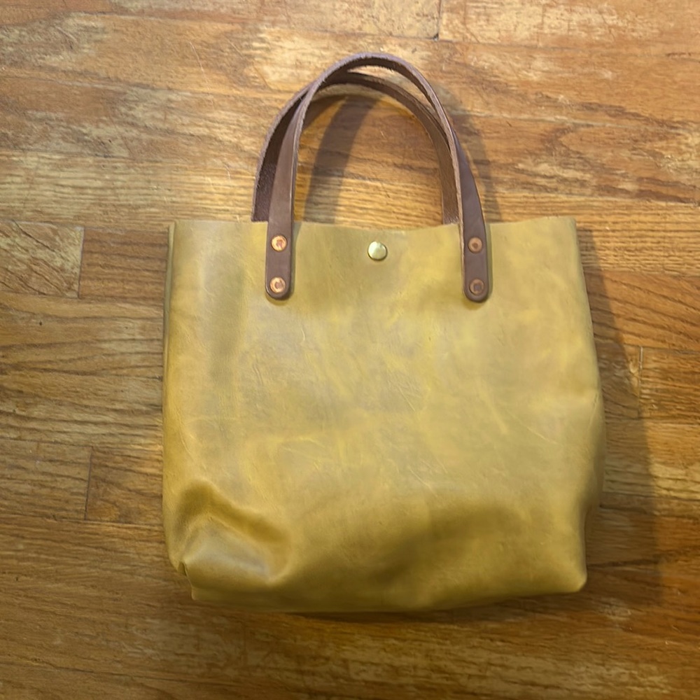KMM mustard yellow mini tote